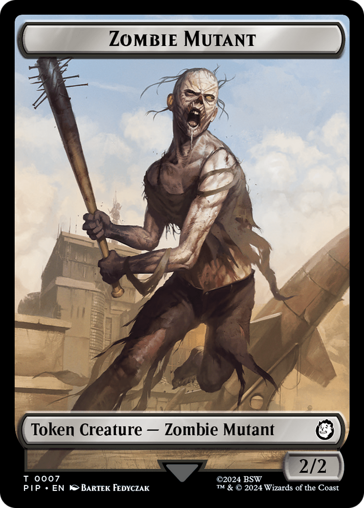 Energy Reserve // Zombie Mutant Double-Sided Token [Fallout Tokens] | The CG Realm