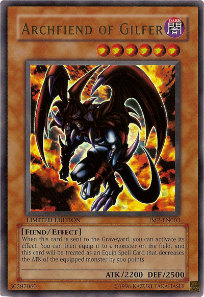 Archfiend of Gilfer [JMP-EN003] Ultra Rare | The CG Realm