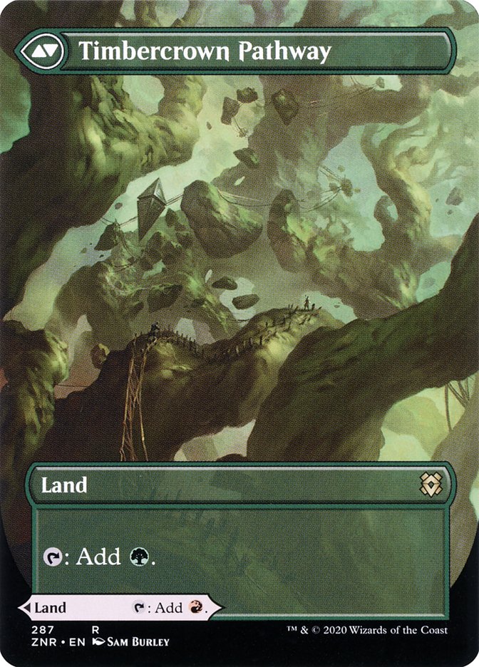 Cragcrown Pathway (Borderless) (ZNR-287) - Zendikar Rising: (Showcase)