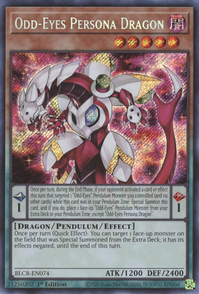 Odd-Eyes Persona Dragon [BLCR-EN074] Secret Rare | The CG Realm