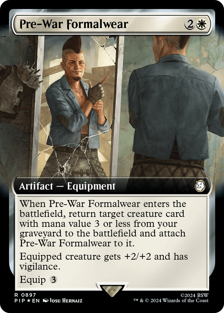 Pre-War Formalwear (Extended Art) (Surge Foil) [Fallout] | The CG Realm