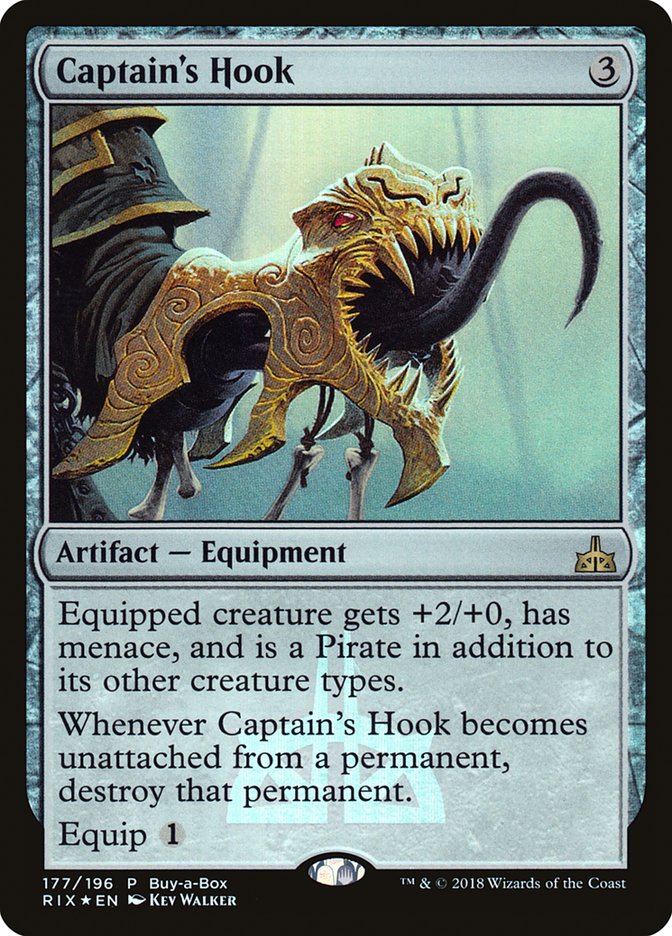 Captain's Hook (Buy-A-Box) [Rivals of Ixalan Promos] | The CG Realm