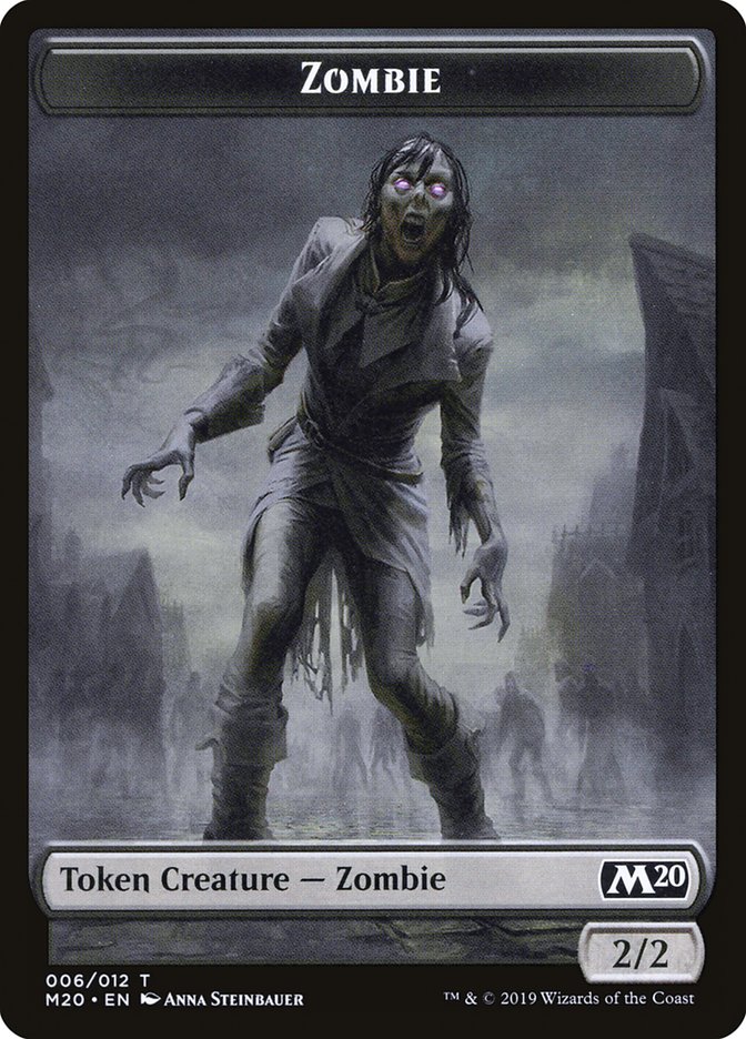 Zombie Token [Core Set 2020 Tokens] | The CG Realm