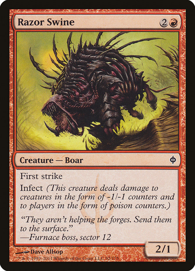 Razor Swine [New Phyrexia] | The CG Realm