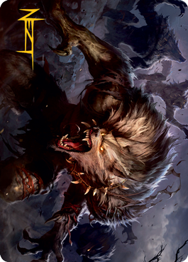 Village Reavers Art Card (Gold-Stamped Signature) [Innistrad: Midnight Hunt Art Series] | The CG Realm