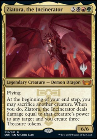 Ziatora, the Incinerator (Promo Pack) [Streets of New Capenna Promos] | The CG Realm