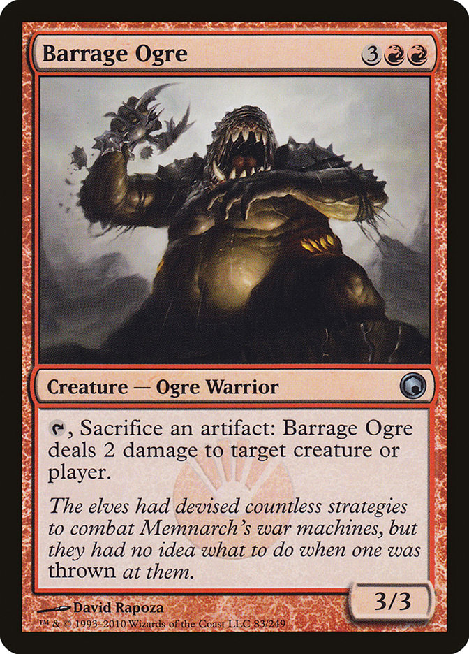 Barrage Ogre [Scars of Mirrodin] | The CG Realm