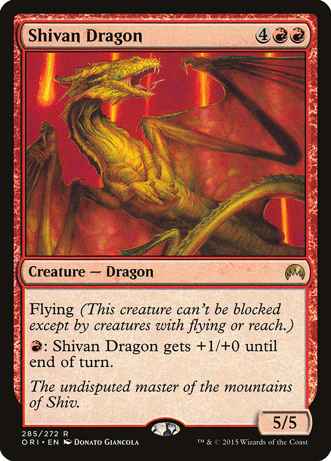 Shivan Dragon [Magic Origins] | The CG Realm