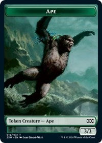 Ape // Elemental Double-Sided Token [Double Masters Tokens] | The CG Realm