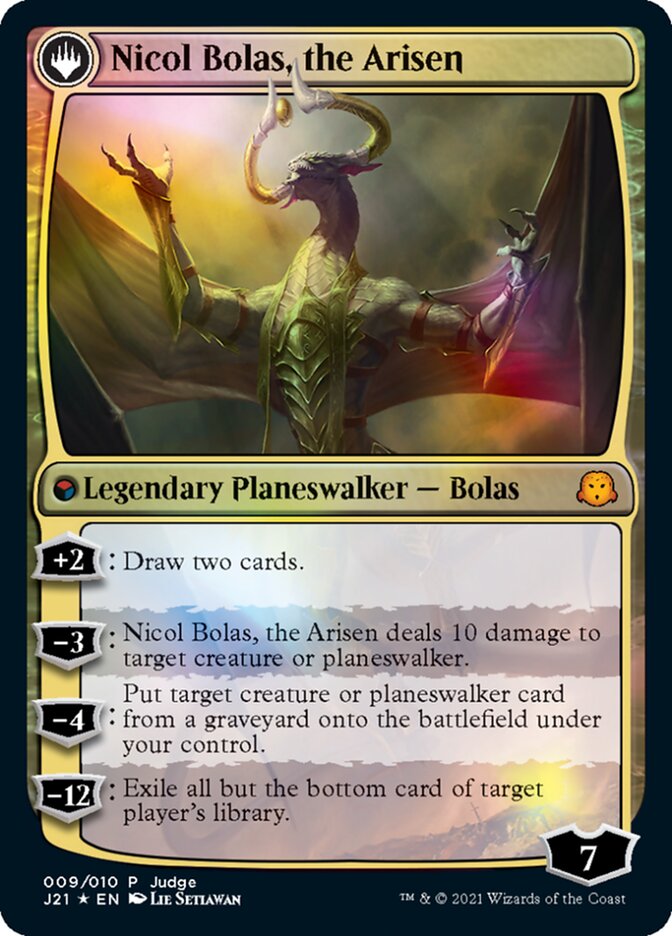 Nicol Bolas, the Ravager (JDG-009) - Judge Gift Cards 2021: (originpwdfc) Foil