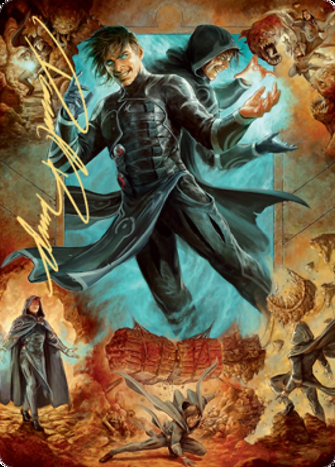 Jace, Mirror Mage 2 Art Card (Gold-Stamped Signature) [Zendikar Rising Art Series] | The CG Realm