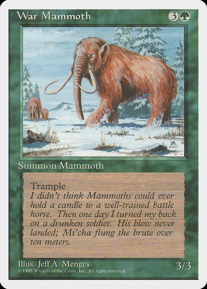 War Mammoth [Fourth Edition] | The CG Realm