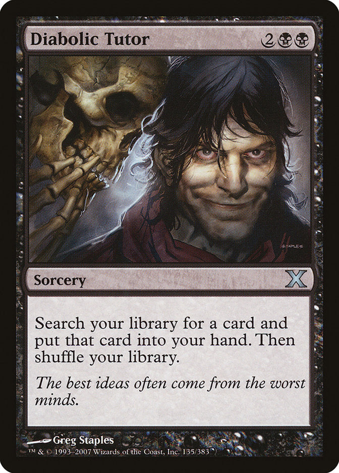 Diabolic Tutor [Tenth Edition] | The CG Realm