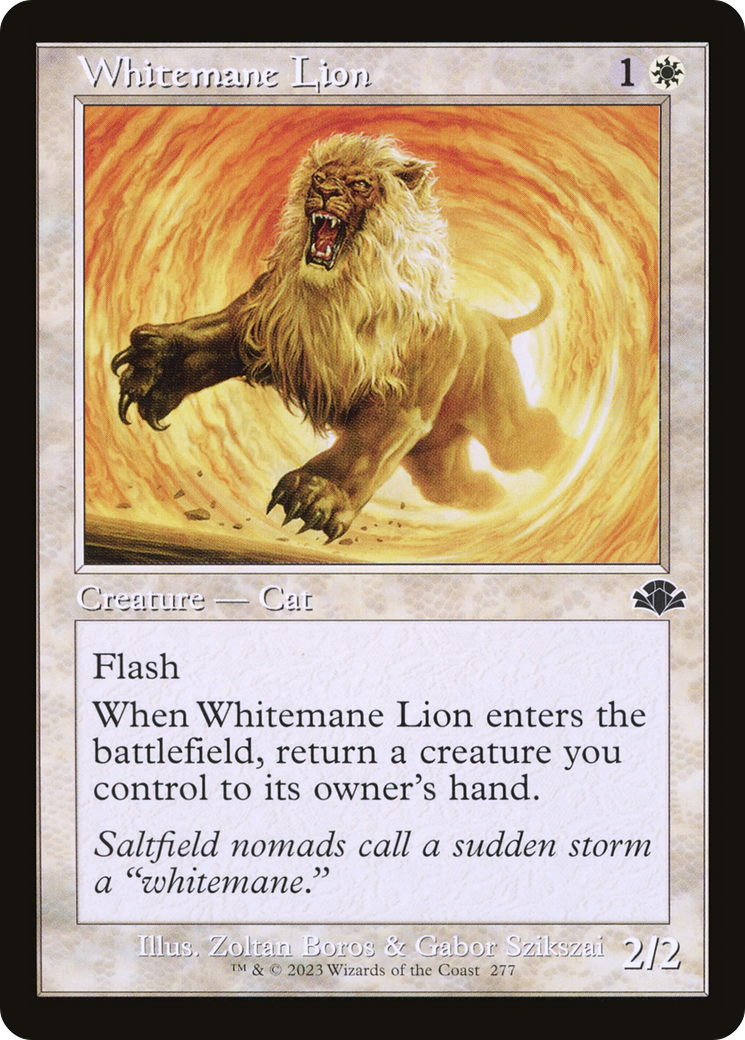 Whitemane Lion (Retro) [Dominaria Remastered] | The CG Realm