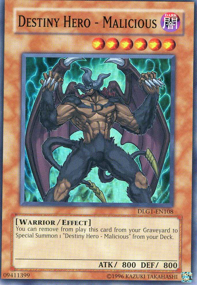 Destiny HERO - Malicious [DLG1-EN108] Super Rare | The CG Realm