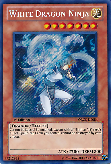 White Dragon Ninja [ORCS-EN084] Secret Rare | The CG Realm