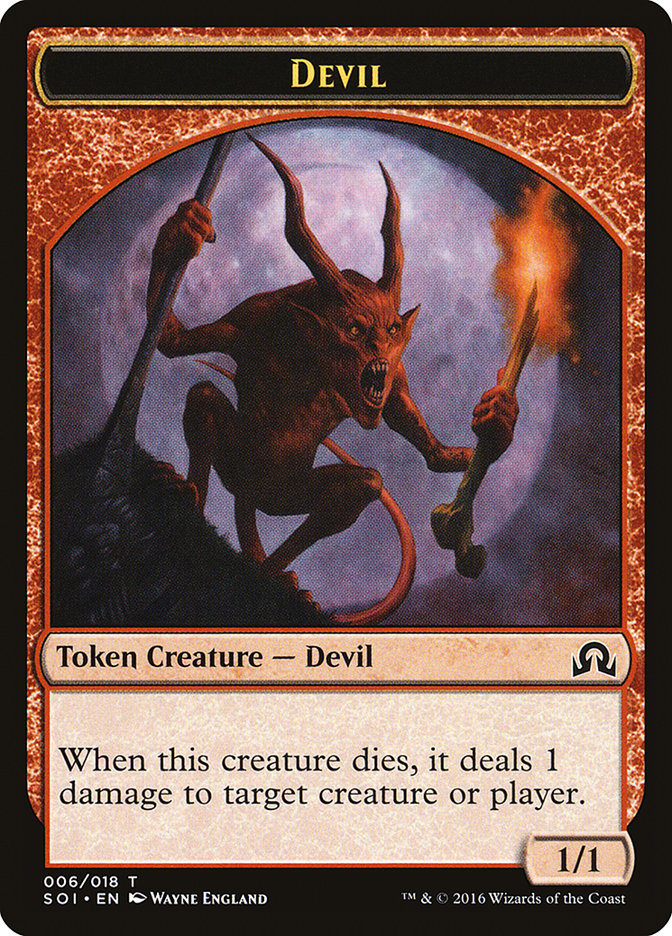 Devil Token [Shadows over Innistrad Tokens] | The CG Realm