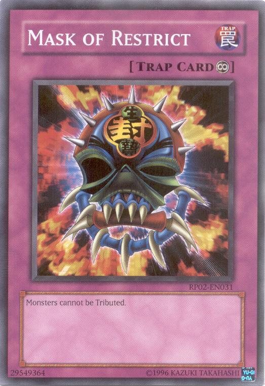 Mask of Restrict [RP02-EN031] Common | The CG Realm
