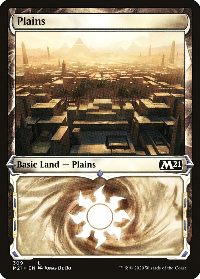 Plains (309) (Showcase) [Core Set 2021] | The CG Realm