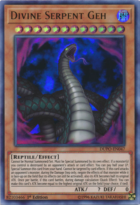 Divine Serpent Geh [DUPO-EN047] Ultra Rare | The CG Realm