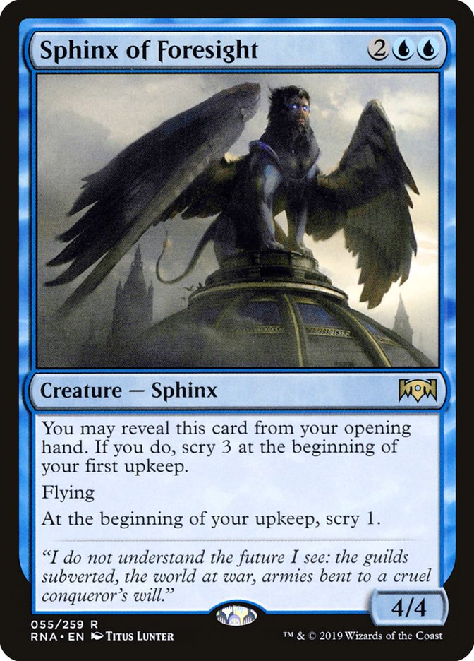 Sphinx of Foresight [Ravnica Allegiance] | The CG Realm