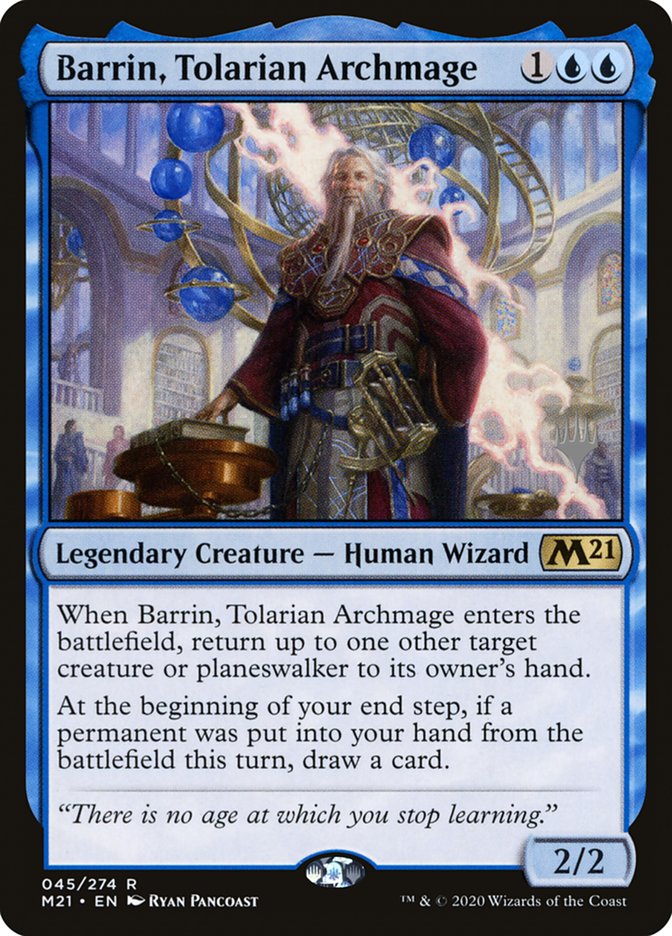 Barrin, Tolarian Archmage (Promo Pack) [Core Set 2021 Promos] | The CG Realm