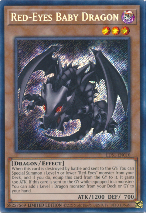 Red-Eyes Baby Dragon [LDS1-EN010] Secret Rare | The CG Realm