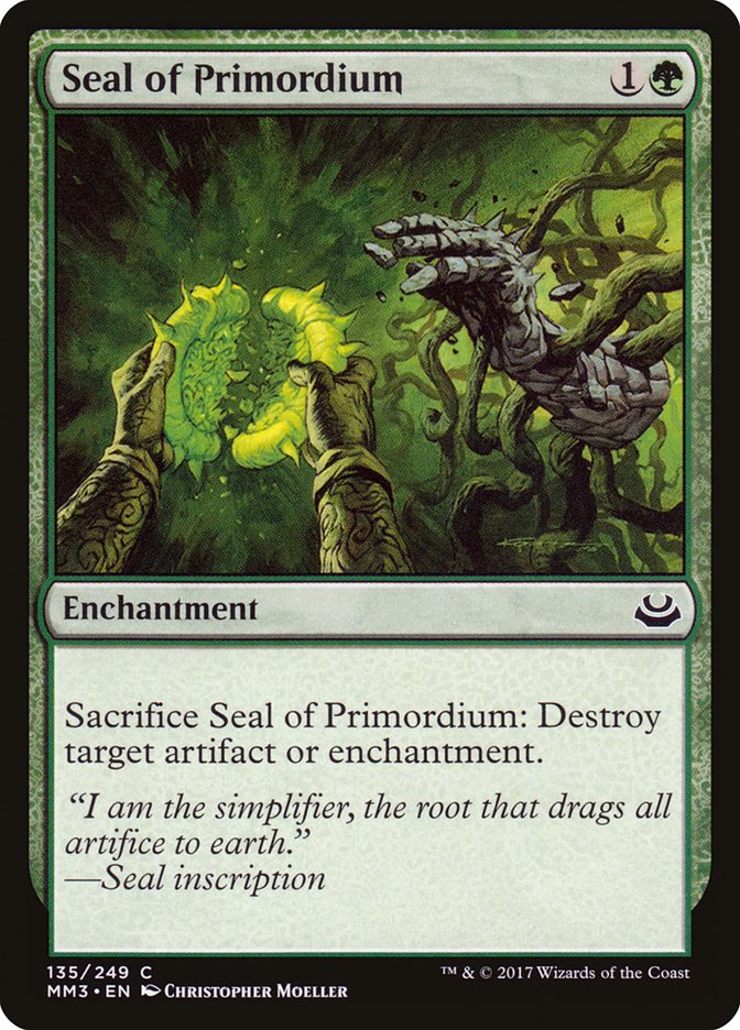 Seal of Primordium [Modern Masters 2017] | The CG Realm