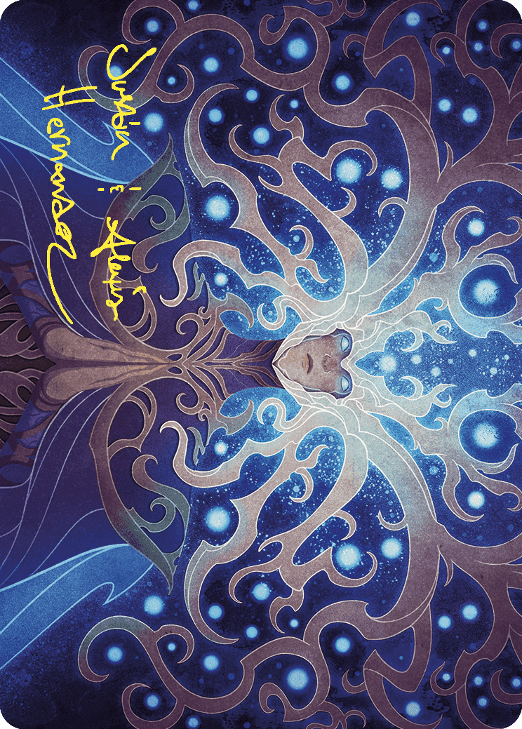 Omniscience Art Card (Gold-Stamped Signature) [Wilds of Eldraine Art Series] | The CG Realm