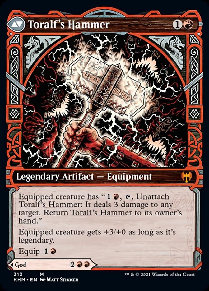 Toralf, God of Fury (Showcase) (KHM-313) - Kaldheim: (Showcase)