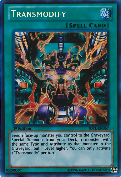 Transmodify [JOTL-EN067] Secret Rare | The CG Realm