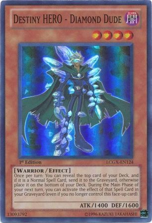 Destiny HERO - Diamond Dude [LCGX-EN124] Super Rare | The CG Realm