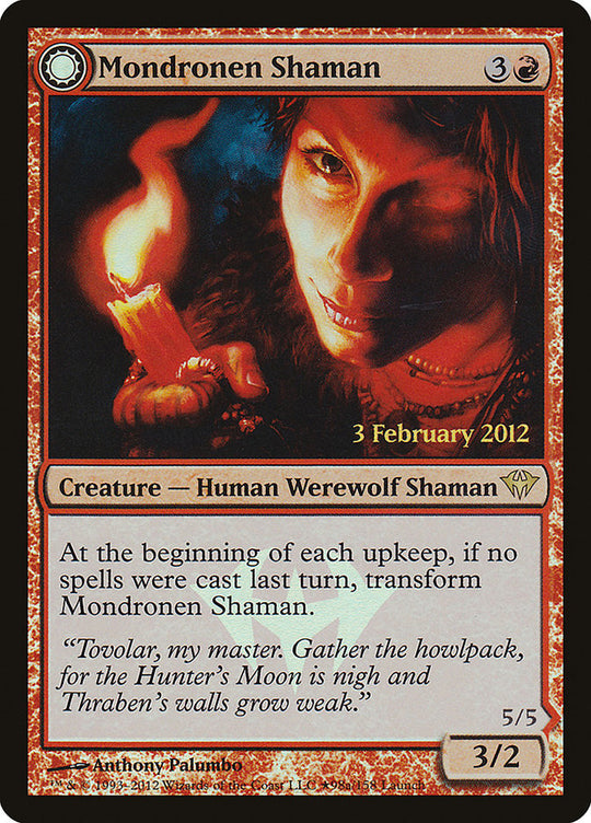 Mondronen Shaman (LARP-098) - Dark Ascension Promos: (Double Faced Transform) Foil