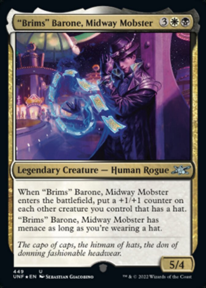 "Brims" Barone, Midway Mobster (Galaxy Foil) [Unfinity] | The CG Realm