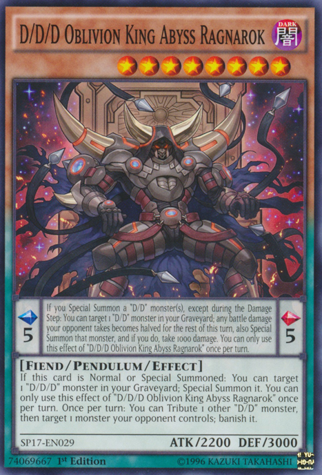 D/D/D Oblivion King Abyss Ragnarok [SP17-EN029] Common | The CG Realm