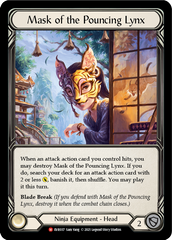 Mask of the Pouncing Lynx [EVR037] (Everfest)  1st Edition Normal | The CG Realm