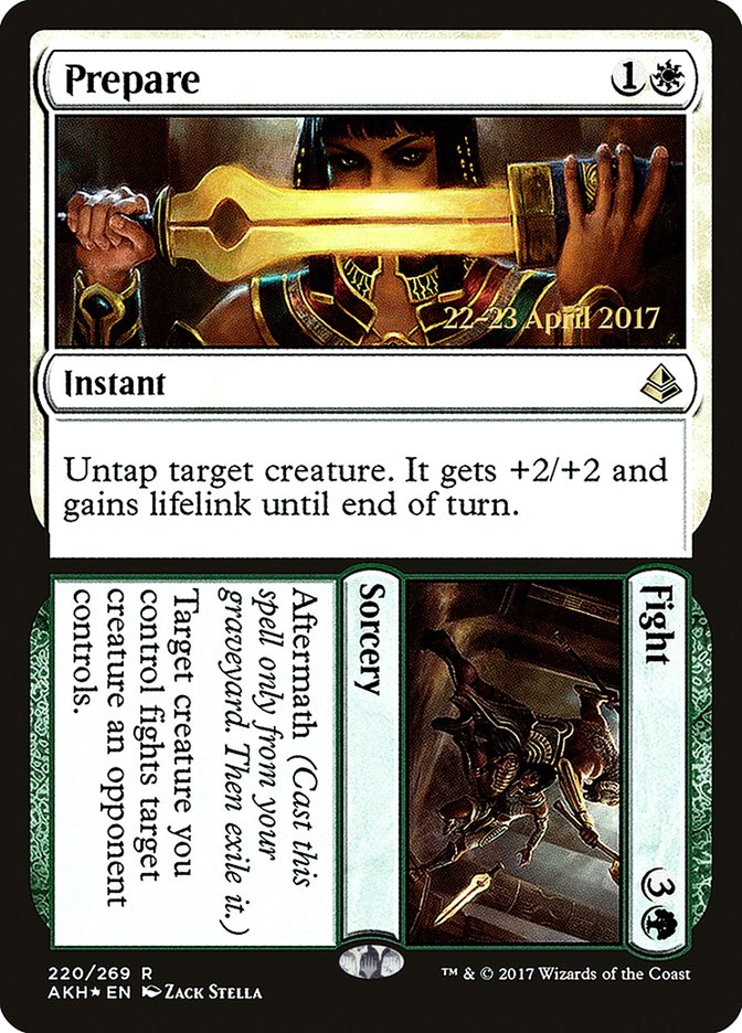 Prepare // Fight [Amonkhet Prerelease Promos] | The CG Realm