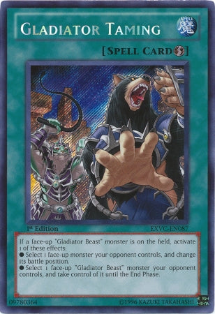 Gladiator Taming [EXVC-EN087] Secret Rare | The CG Realm