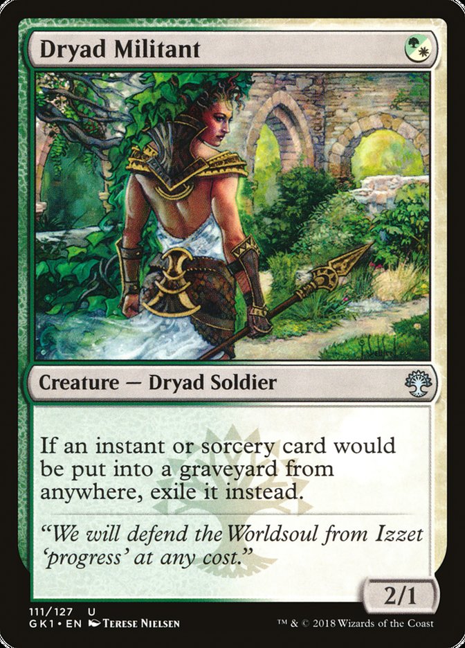 Dryad Militant [Guilds of Ravnica Guild Kit] | The CG Realm