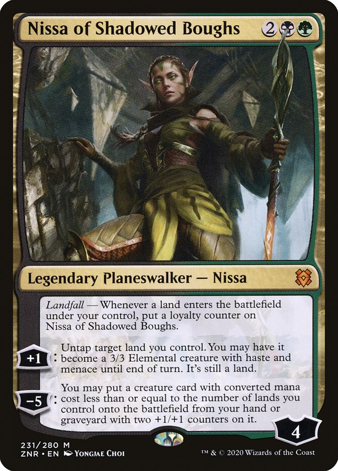 Nissa of Shadowed Boughs [Zendikar Rising] | The CG Realm