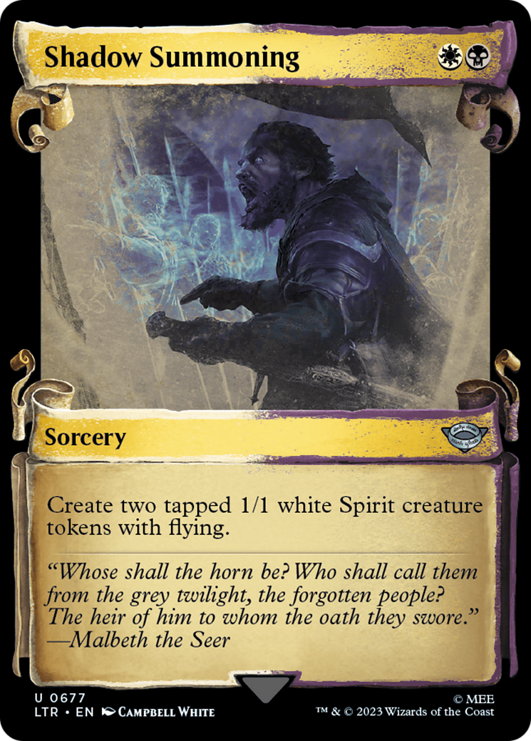 Shadow Summoning [The Lord of the Rings: Tales of Middle-Earth Showcase Scrolls] | The CG Realm