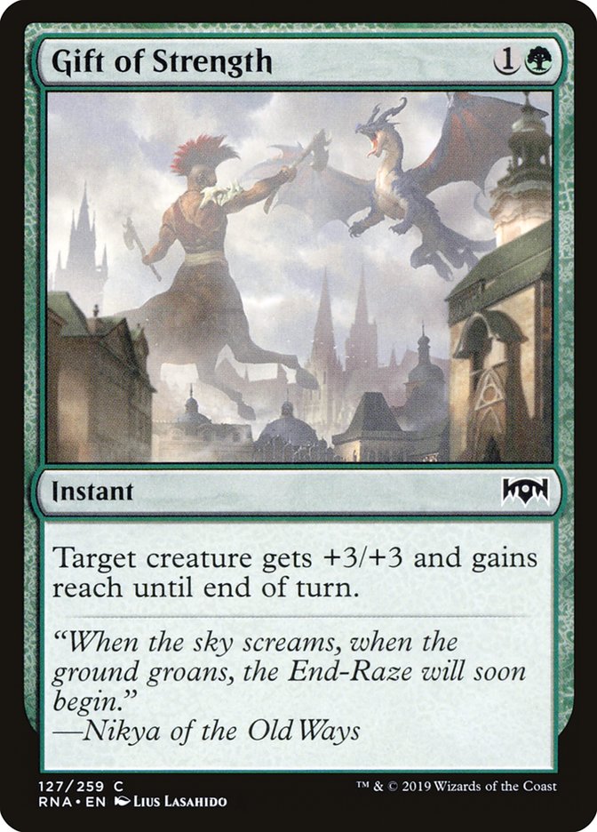 Gift of Strength [Ravnica Allegiance] | The CG Realm