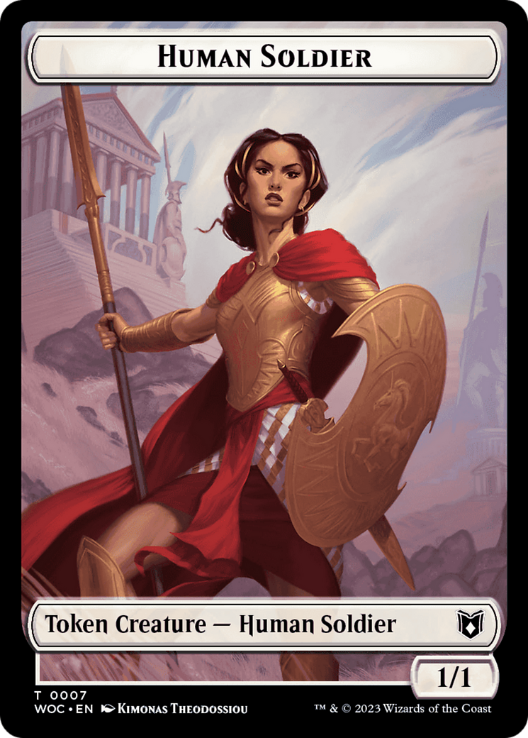 Pirate // Human Soldier Double-Sided Token [Wilds of Eldraine Commander Tokens] | The CG Realm