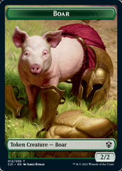 Hydra // Boar Double-Sided Token [Commander 2021 Tokens] | The CG Realm