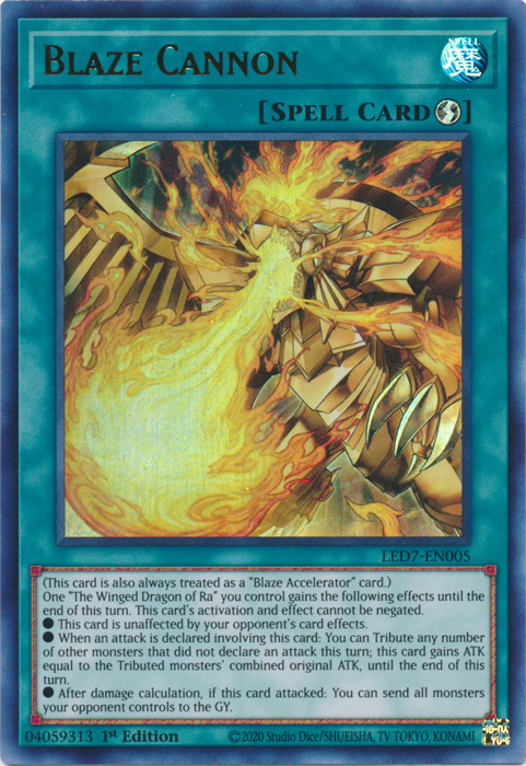 Blaze Cannon [LED7-EN005] Ultra Rare | The CG Realm