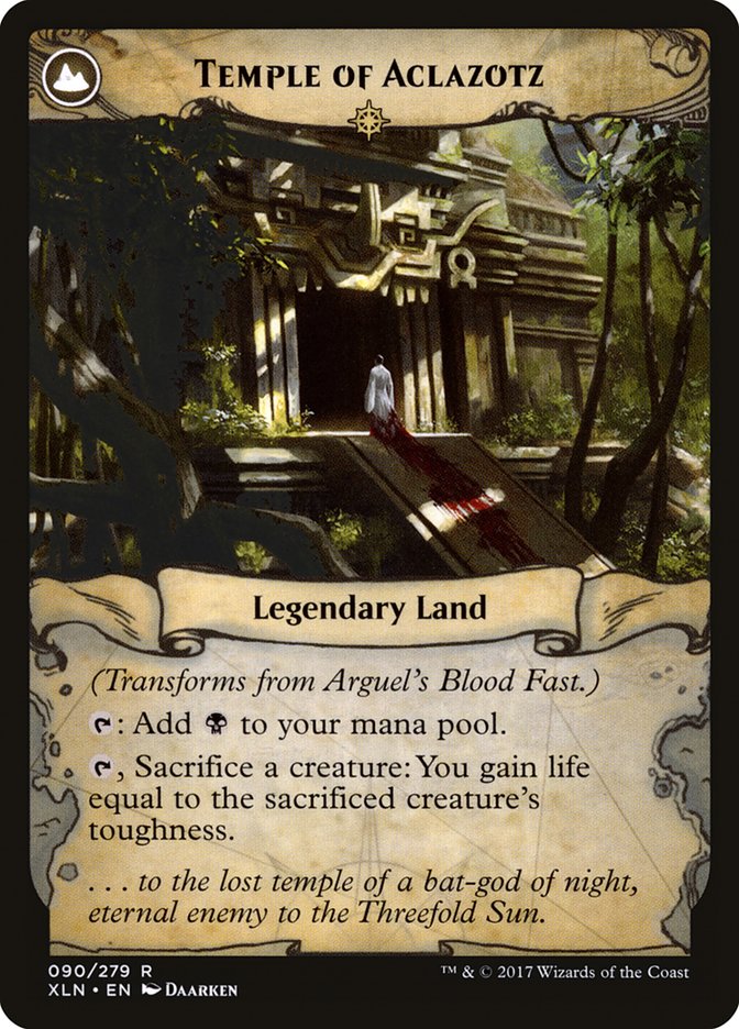 Arguel's Blood Fast // Temple of Aclazotz [Ixalan] | The CG Realm