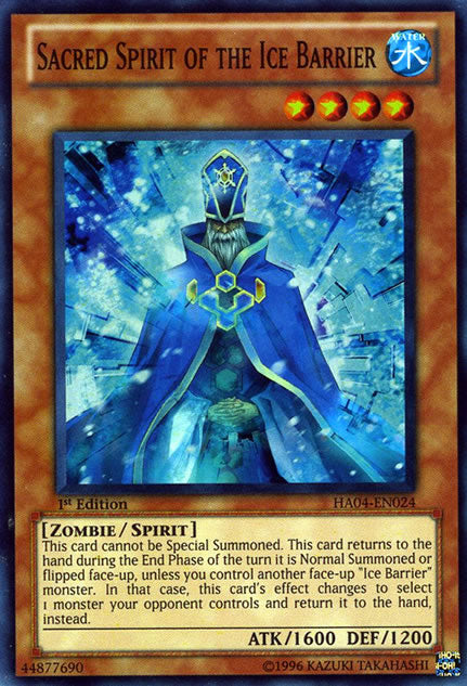 Sacred Spirit of the Ice Barrier [HA04-EN024] Super Rare | The CG Realm