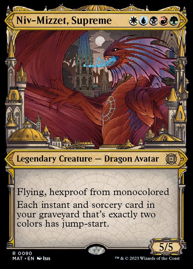 Niv-Mizzet, Supreme (Showcase) [March of the Machine: The Aftermath] | The CG Realm