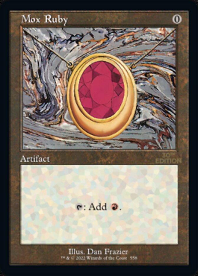Mox Ruby (Retro Frame) (30A-558) - 30th Anniversary Edition