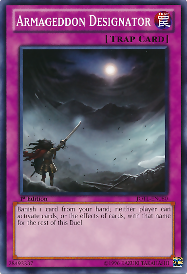 Armageddon Designator [JOTL-EN080] Common | The CG Realm